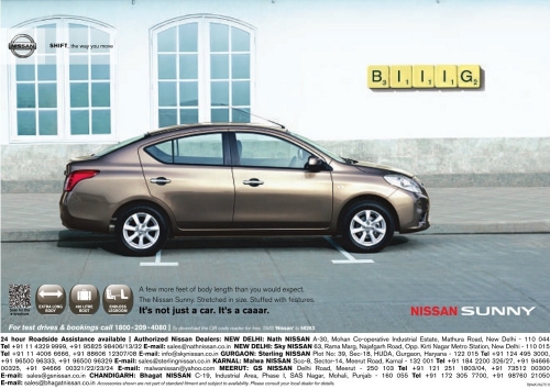 Nissan sunny print ad #6