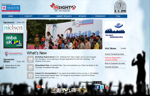 IIMA Insight 2012 Website