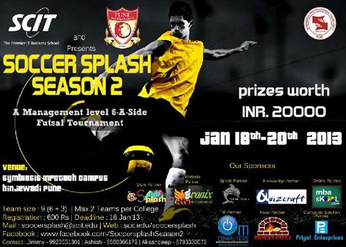 SCIT Soccer Splash Poster