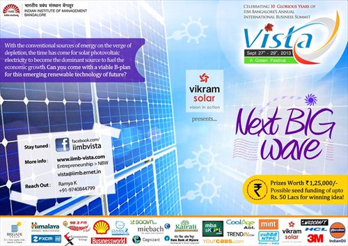 IIMB Vista Event Poster