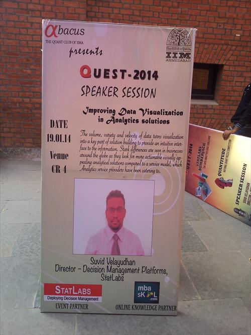 IIMA Quest standee