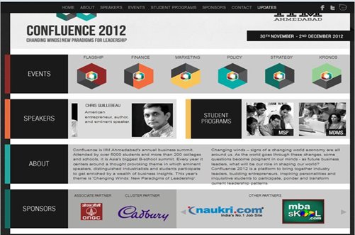 IIMA Confluence 2012 Website