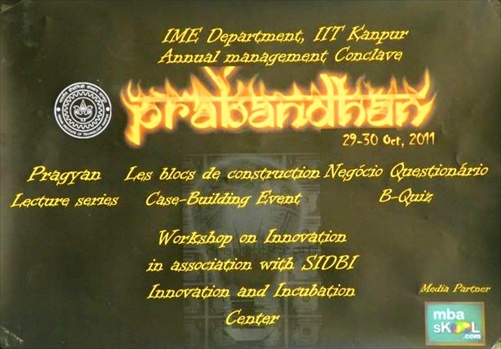 IIT Kanpur Prabandhan 2011 Poster